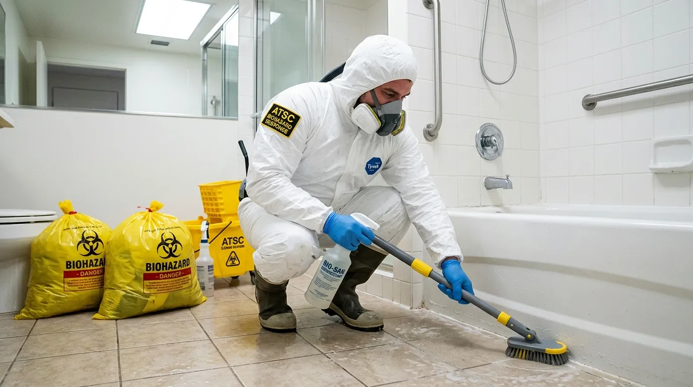 Decontamination equipment deployed for Blood Cleanup in Conneaut